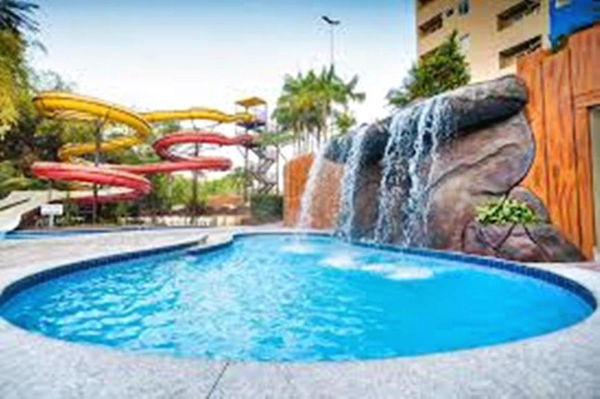Flat Golden Dolphin Grand Hotel - Quarto E Sala Com Roupa De Cama E Banho - Piscinas 24H Caldas Novas Εξωτερικό φωτογραφία